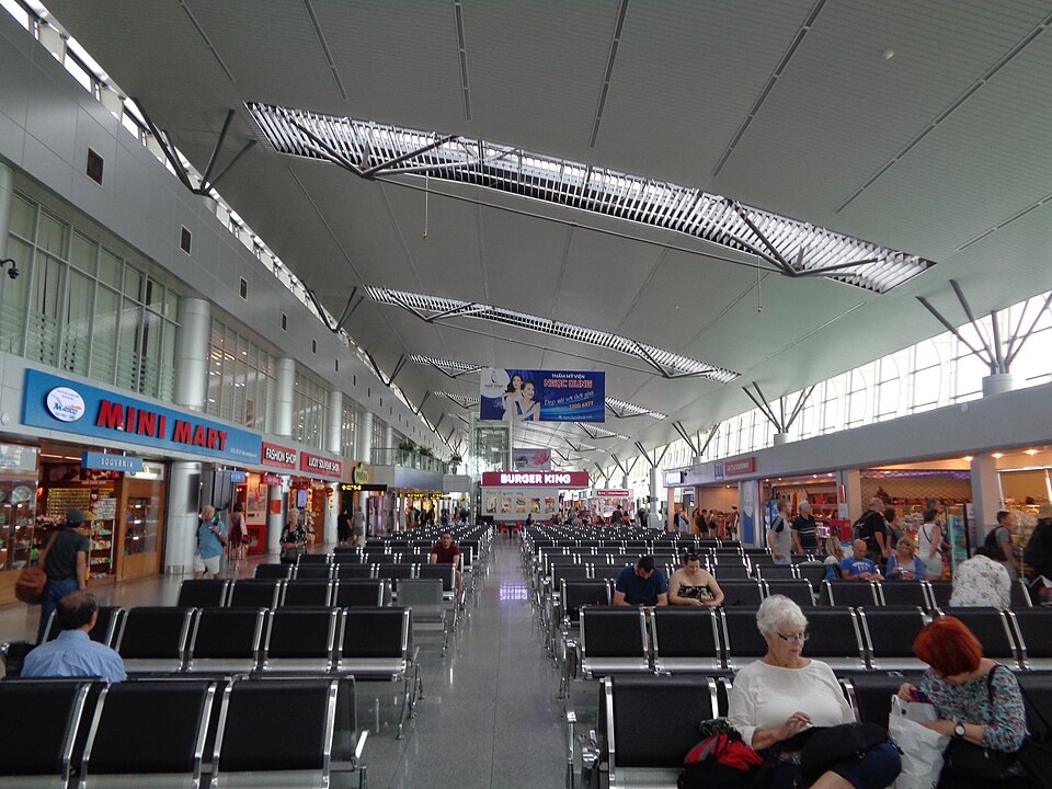 Interior of Da Nang International Airport terminal