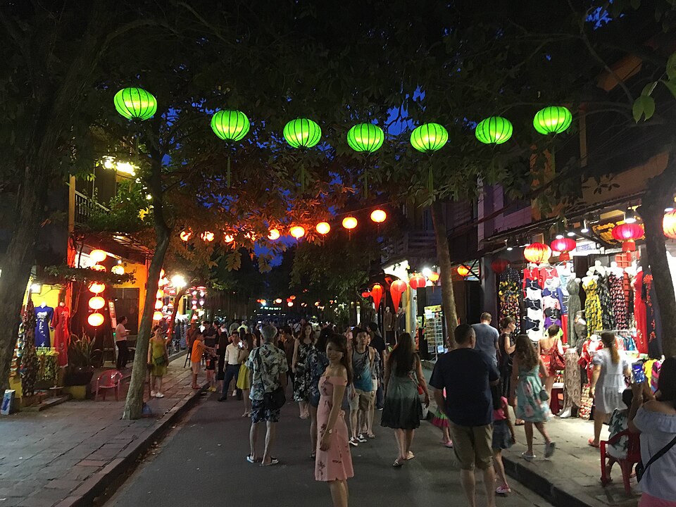 Colorful lanterns illuminating Hoi An Ancient Town at night